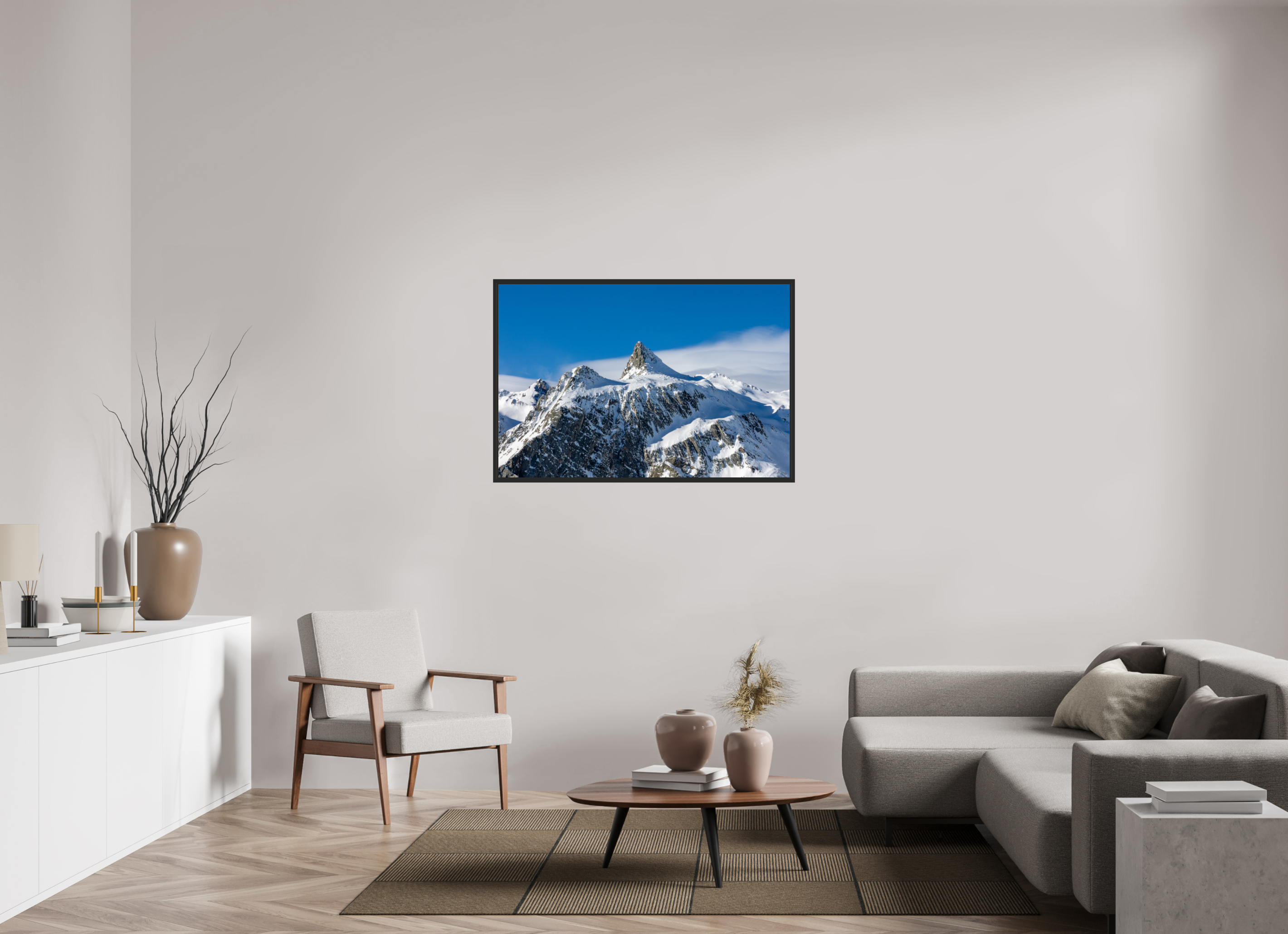 120 x 80 cm, CADRE V2 - DECEMBRE 2025 Le Pain de Sucre et sa mer de nuage (Format Paysage)