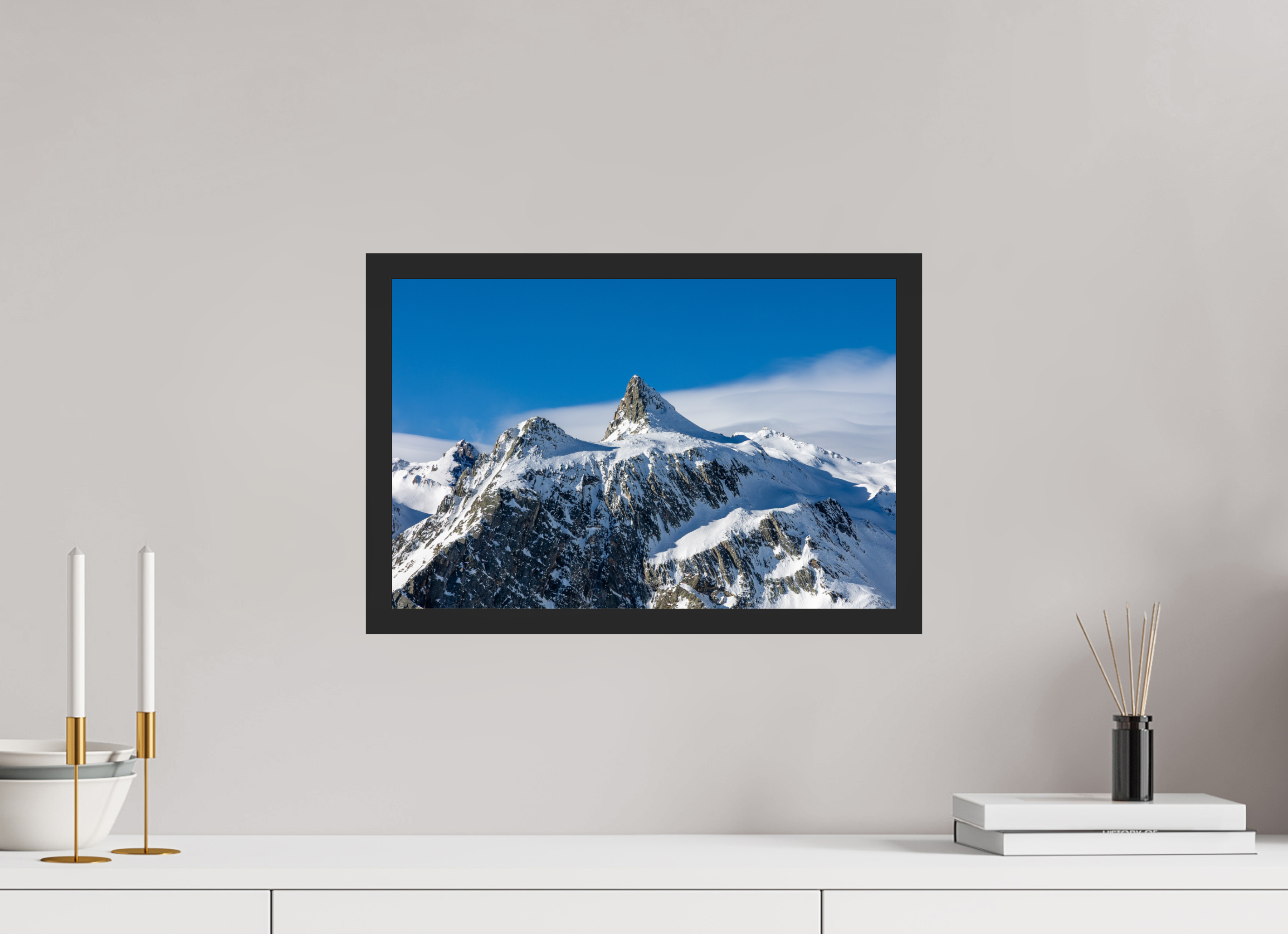 45 x 30 cm, CADRE V2 - DECEMBRE 2025 Le Pain de Sucre et sa mer de nuage (Format Paysage)