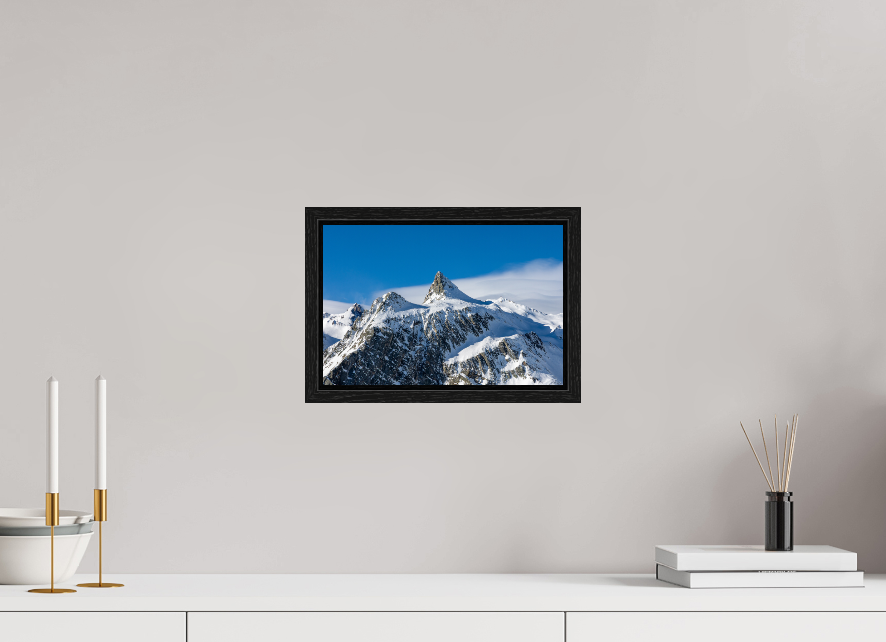 30 x 20 cm, Floater Frame Le Pain de Sucre et sa mer de nuage (Format Paysage)