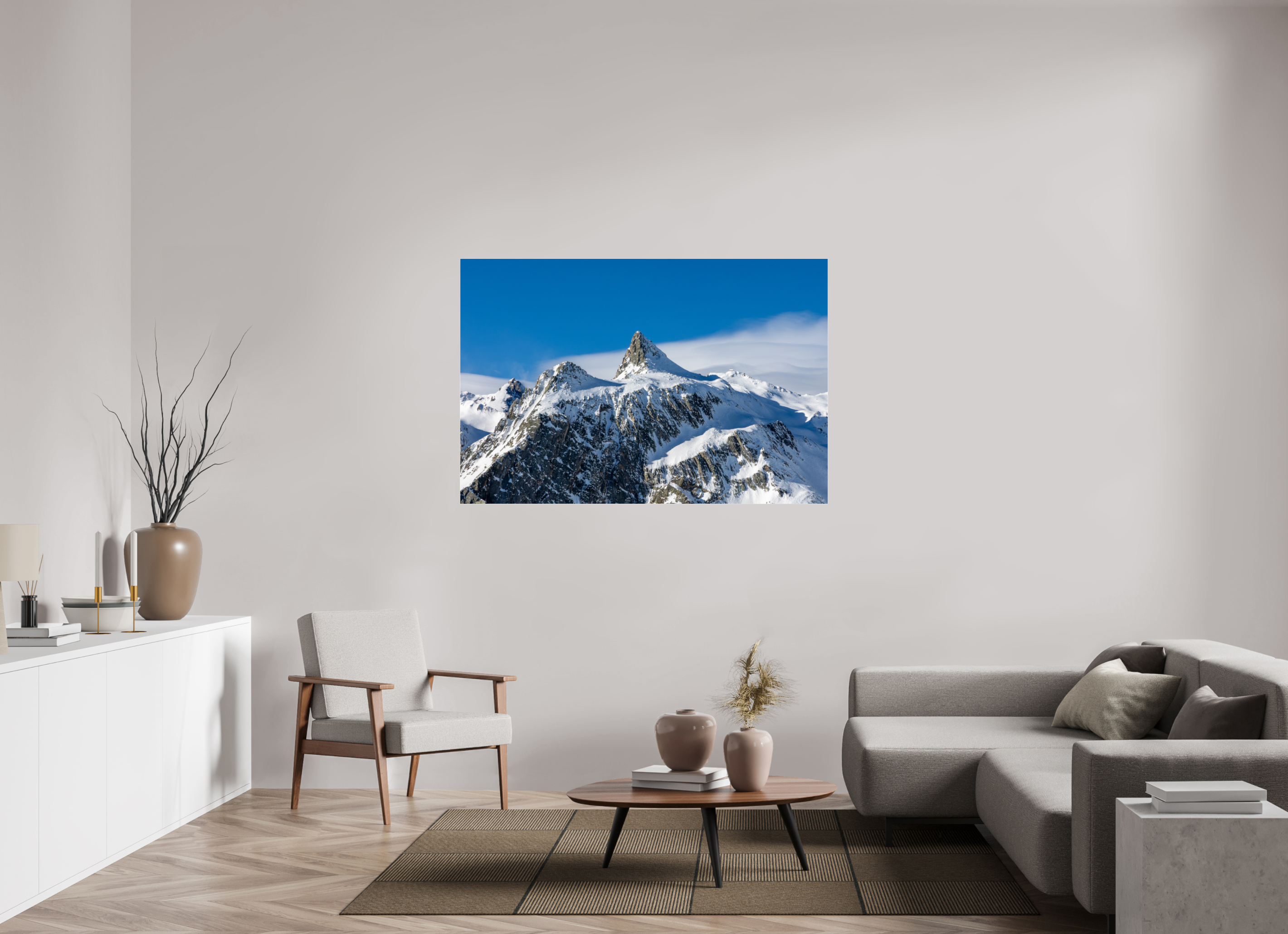150 x 100 cm, Photo Print Under Acrylic Glass Le Pain de Sucre et sa mer de nuage (Format Paysage)