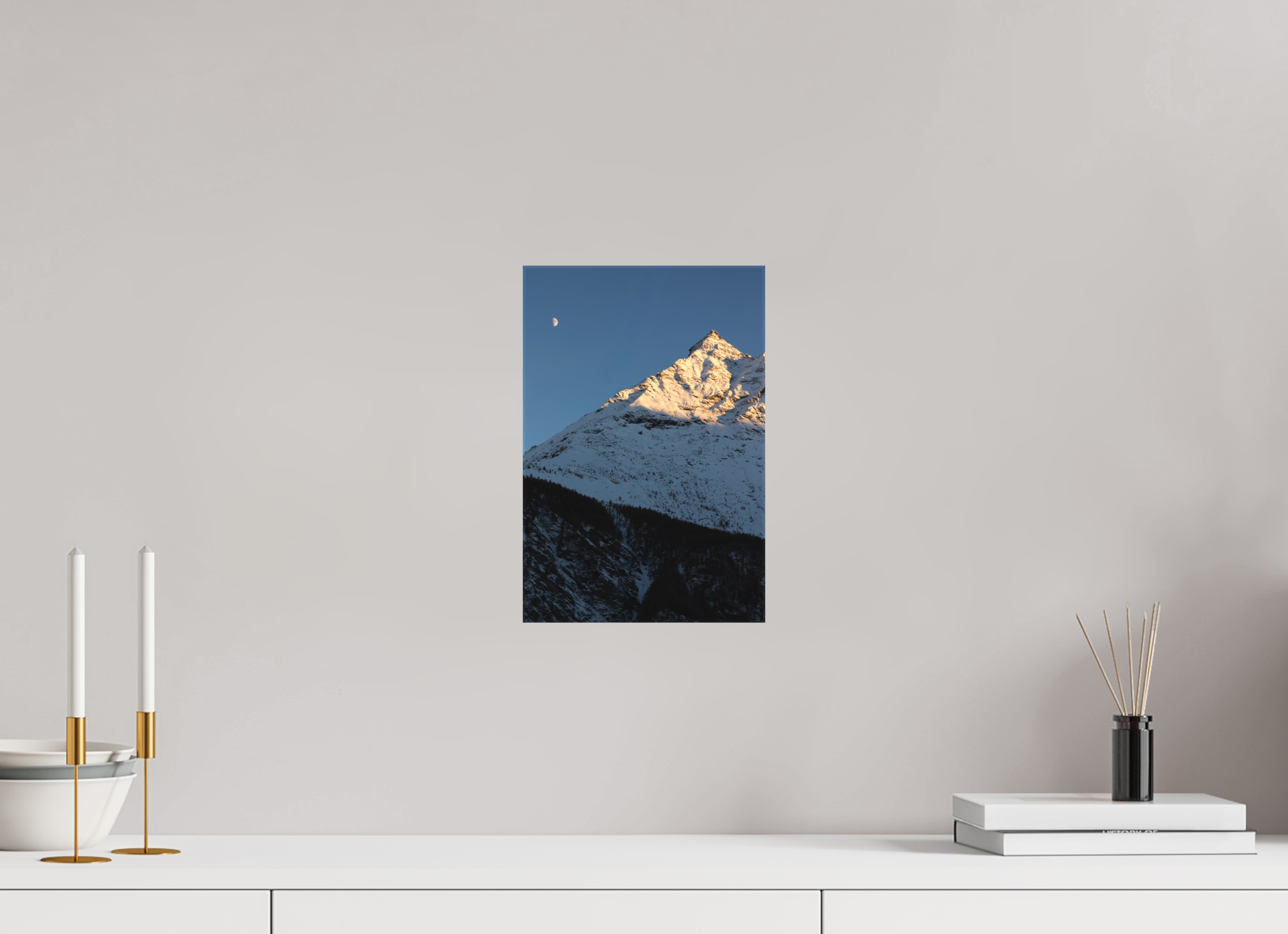 20 x 30 cm, TOILE - DECEMBRE 2025 Dernière lumières sur la petite dent du Veisivi