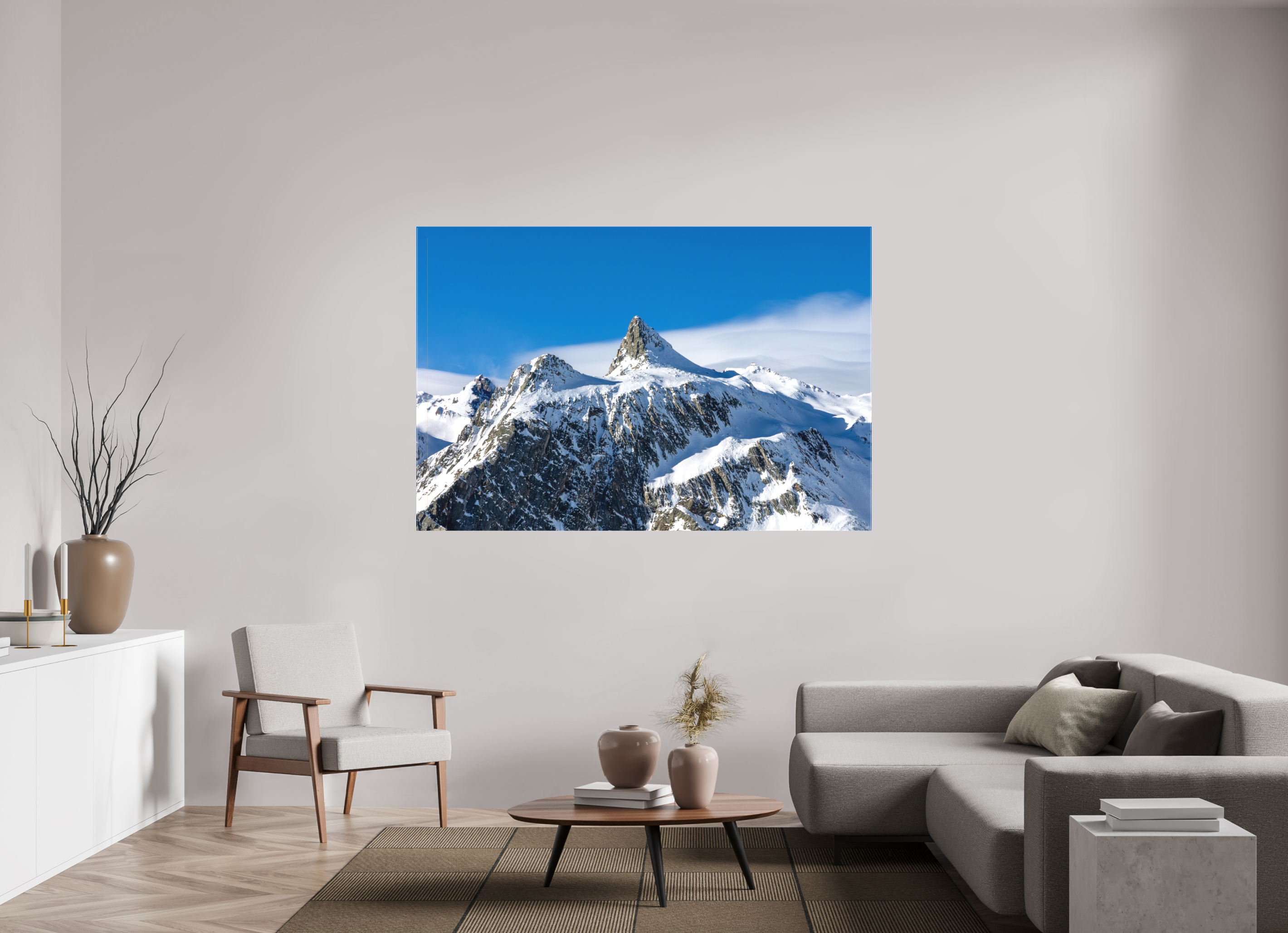 180 x 120 cm, Toile Le Pain de Sucre et sa mer de nuage (Format Paysage)