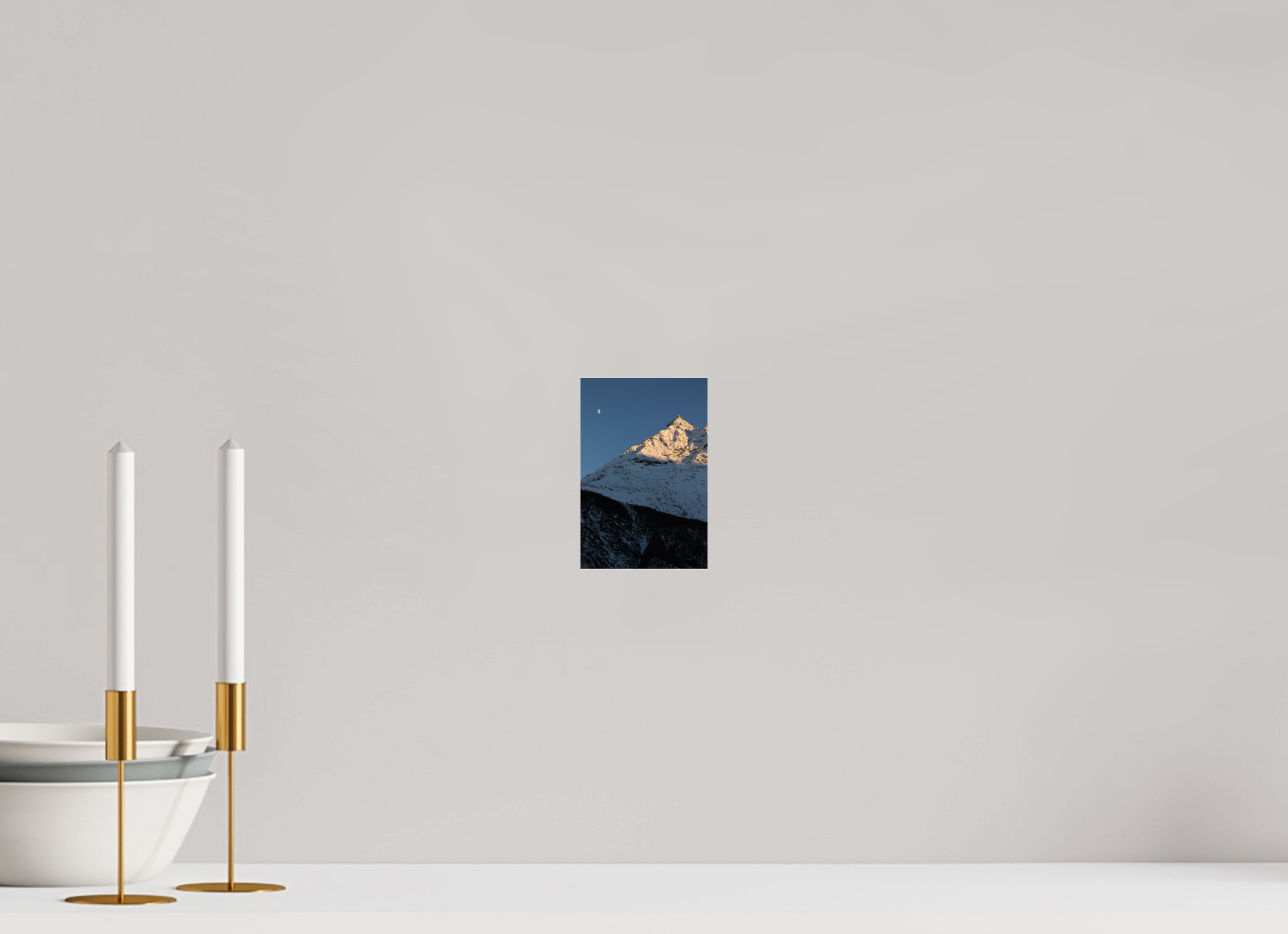 10 x 15 cm, Photo Print Under Acrylic Glass Dernière lumières sur la petite dent du Veisivi