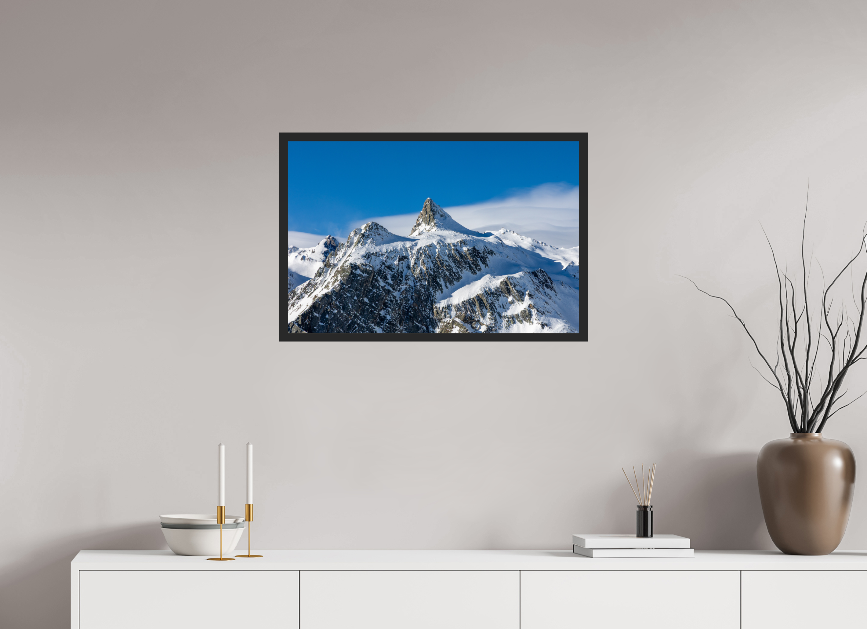 75 x 50 cm, CADRE V2 - DECEMBRE 2025 Le Pain de Sucre et sa mer de nuage (Format Paysage)