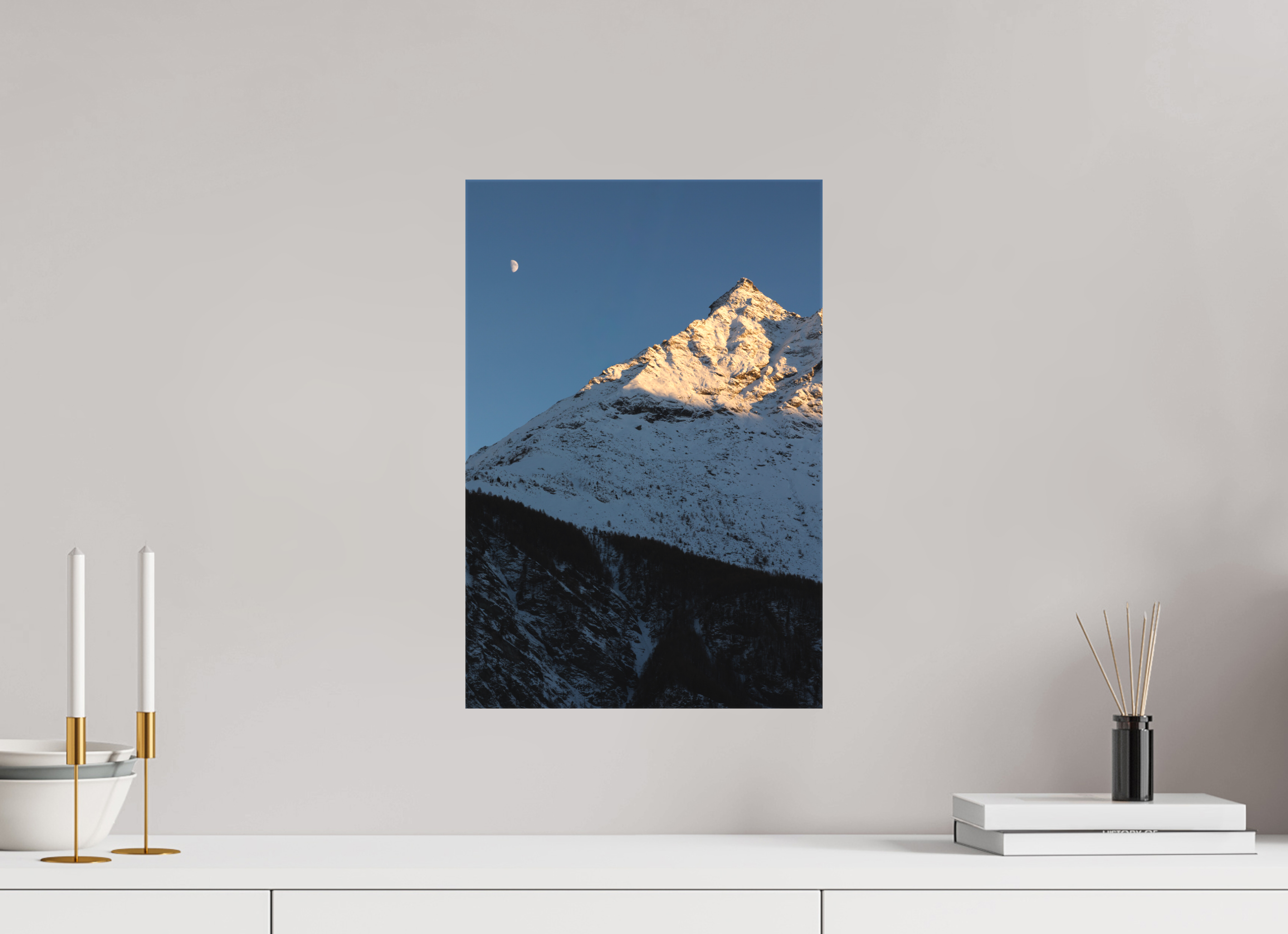 30 x 45 cm, TOILE - DECEMBRE 2025 Dernière lumières sur la petite dent du Veisivi