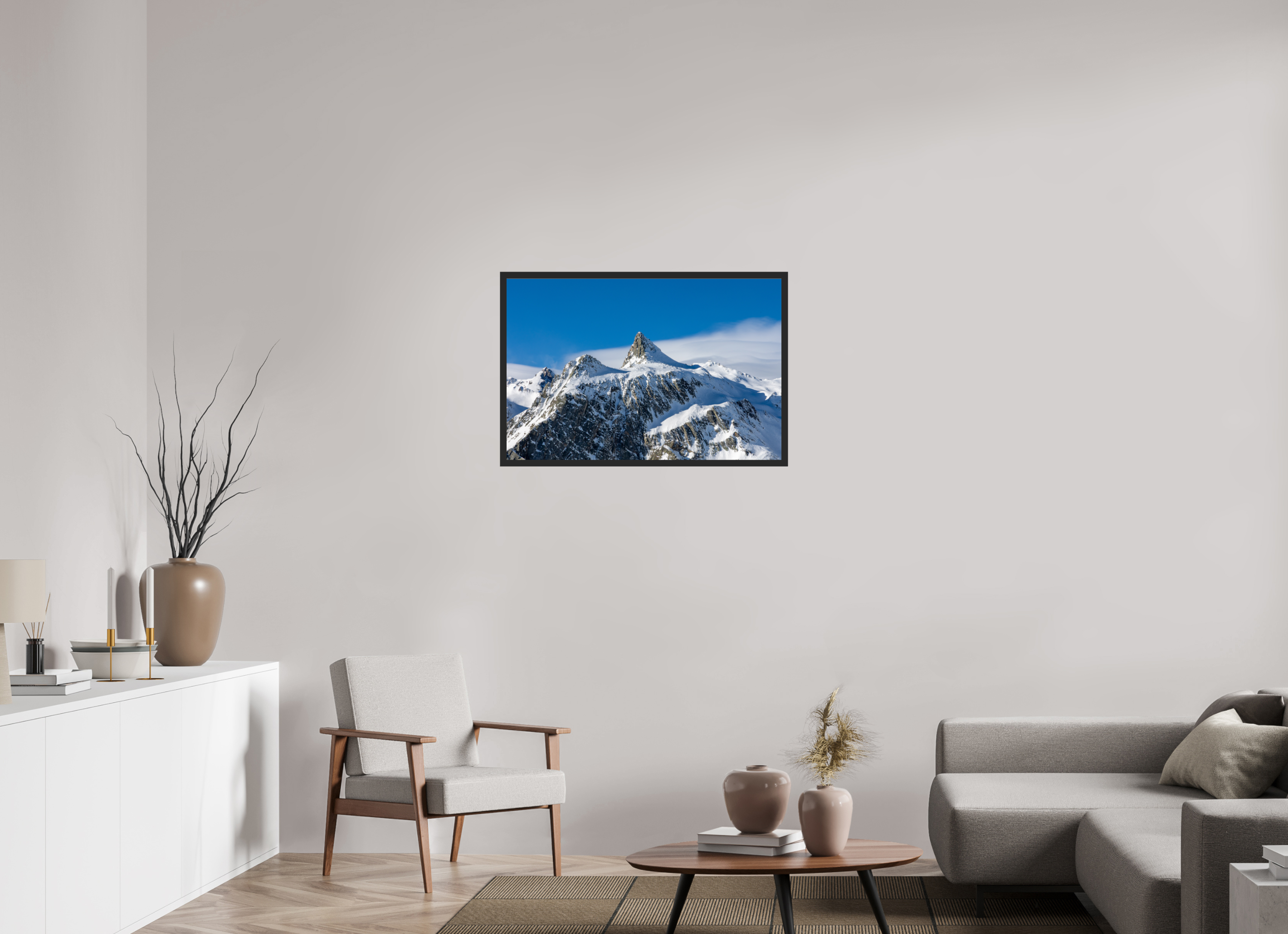 90 x 60 cm, CADRE V2 - DECEMBRE 2025 Le Pain de Sucre et sa mer de nuage (Format Paysage)